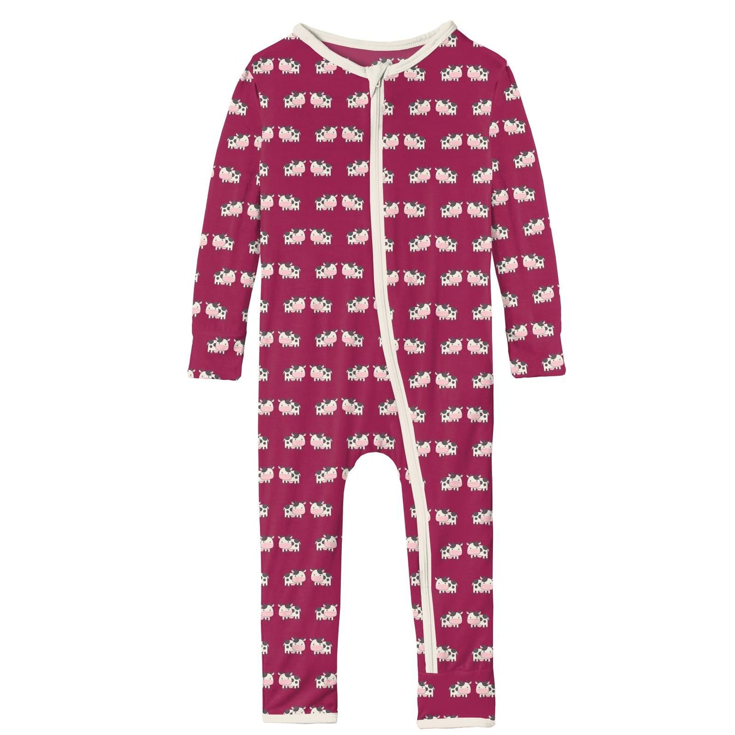 Coverall (Snaps/Zipper) - Berry Cow