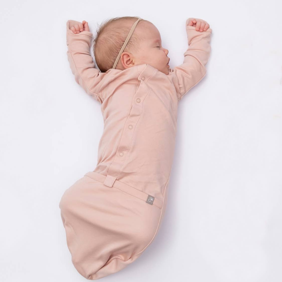 Last One - Size Preemie: Jams Sleeper (Snaps) - Rose