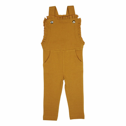 Coverall Ruffle Corduroy (Overalls) - Butterscotch