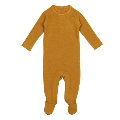 Footie Raglan (Corduroy) - Butterscotch