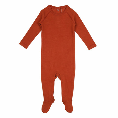 Footie Raglan (Corduroy) - Paprika