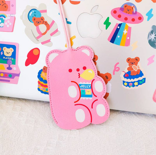 Keychain - Cute Bear Pink