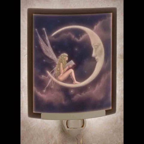 Night Light - Story Fairy Curved Colored Porcelain
