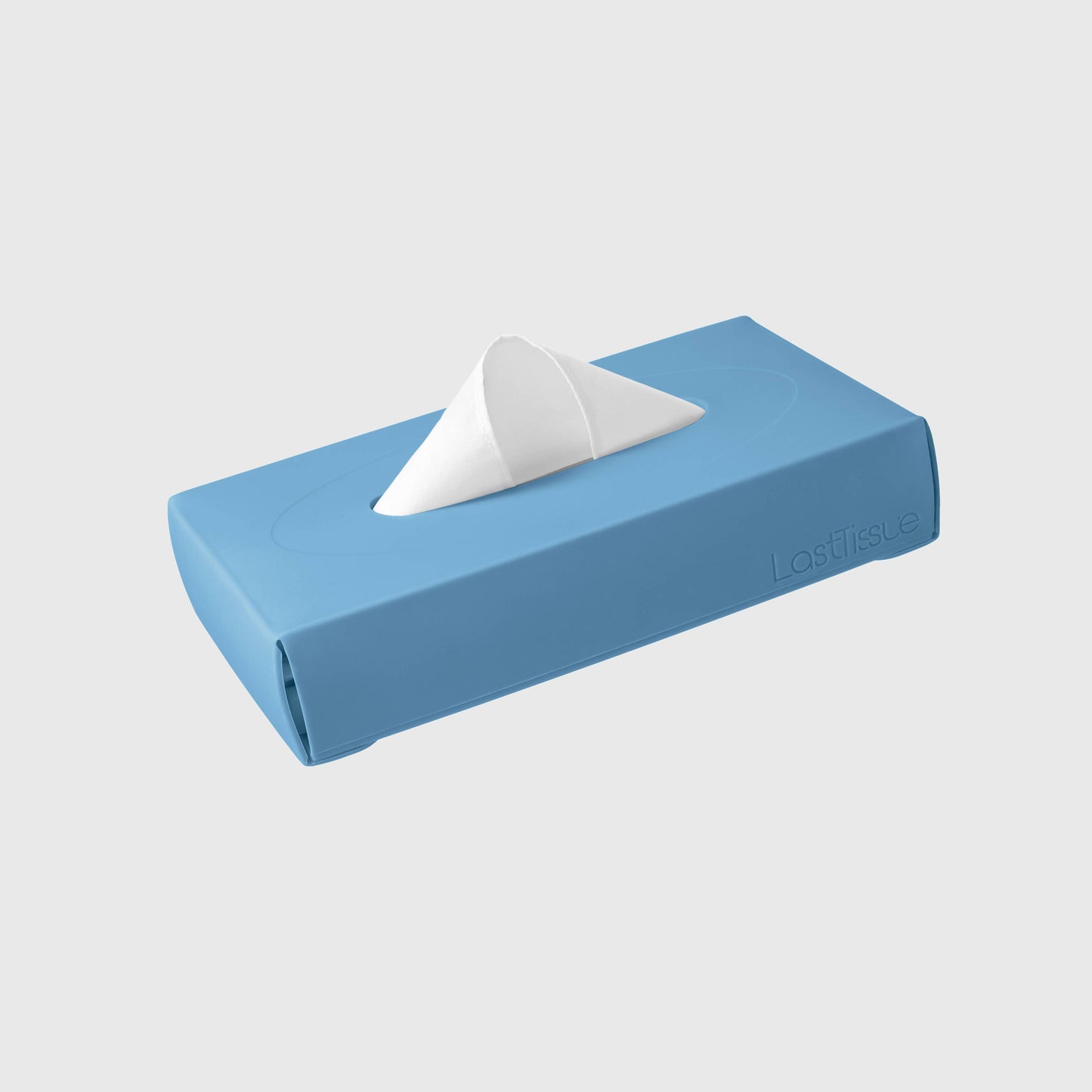 LastTissue BigBox - Reusable Organic Cotton Tissue Box: Whale Blue