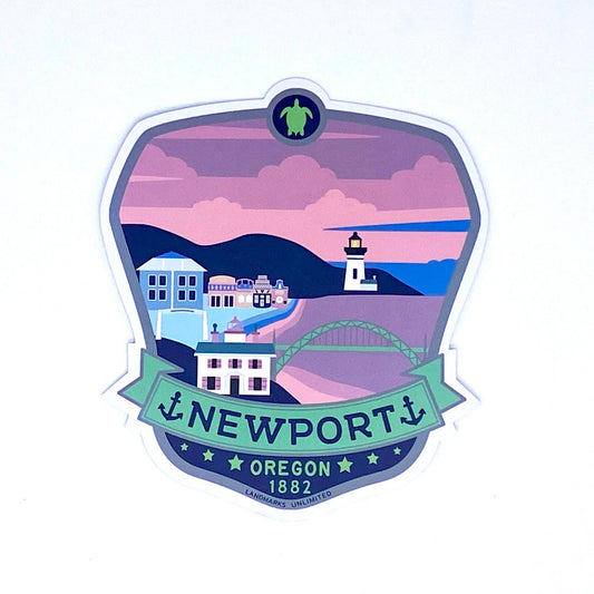Sticker - Newport Oregon - 4" Vinyl