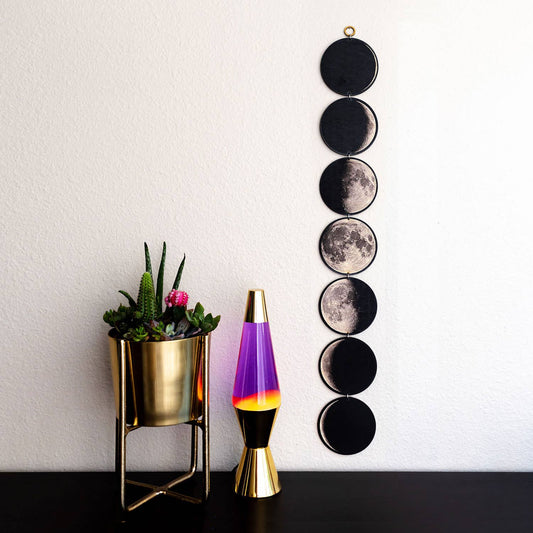 Wall Art - Moon Phases Linked 32 Inches