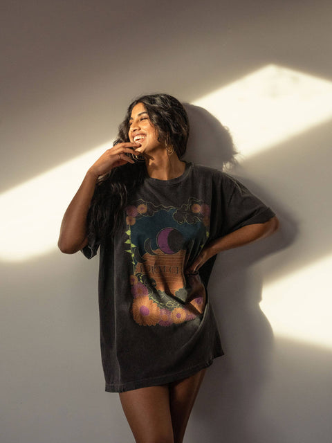 Women's Tee - Storm Chaser (Washed Black)