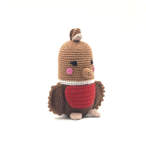Yarn Rattle - Robin
