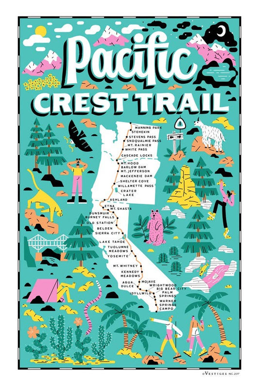 Tea Towel - Pacific Crest Trail
