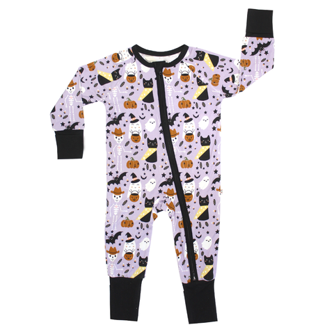 Coverall (Convertible) - Spooky Cute Purple