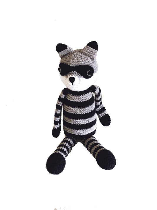 Yarn Rattle - Raccoon