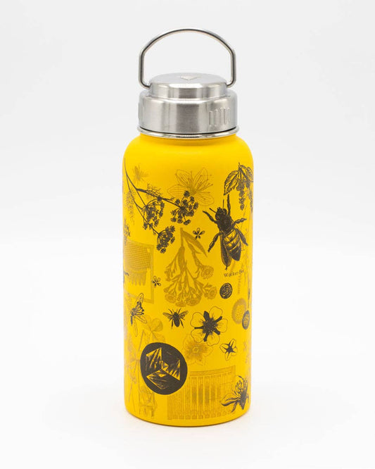 Water Bottle (Stainless Steel) - Honey Bee 32 oz