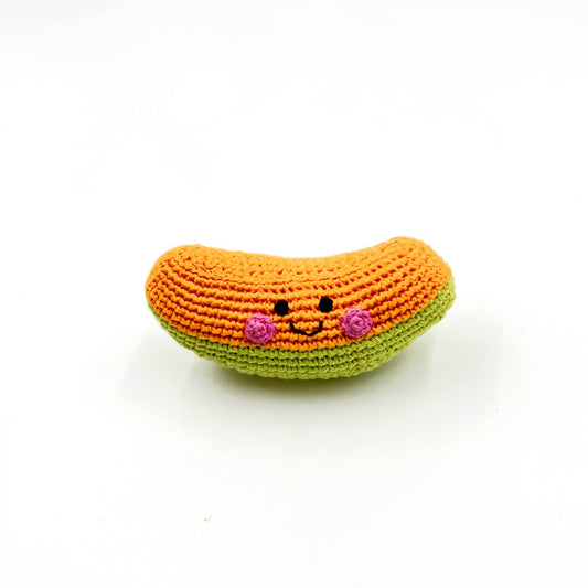 Yarn Rattle - Friendly Melon Slice