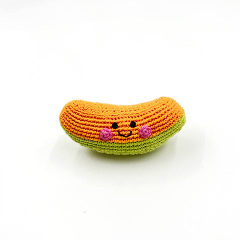 Yarn Rattle - Friendly Melon Slice