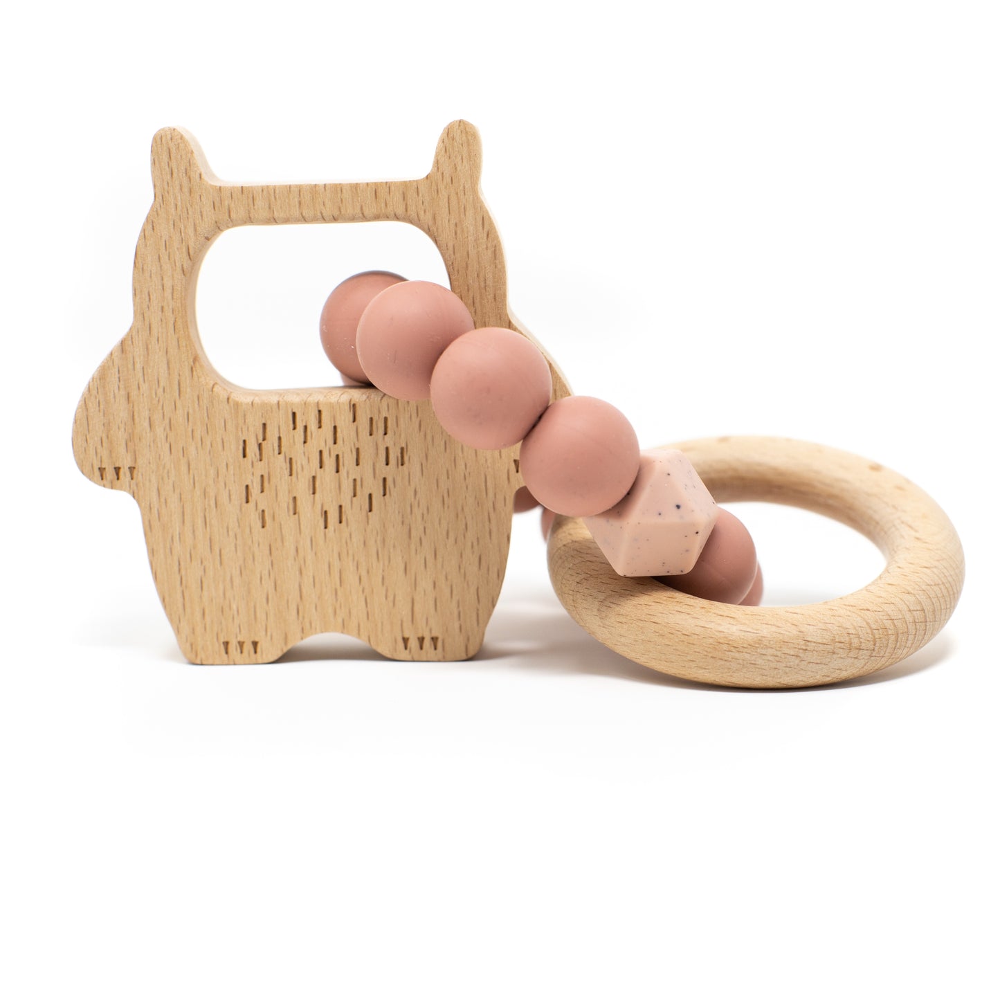 Teether/Rattle - Wild Things Rose Dawn