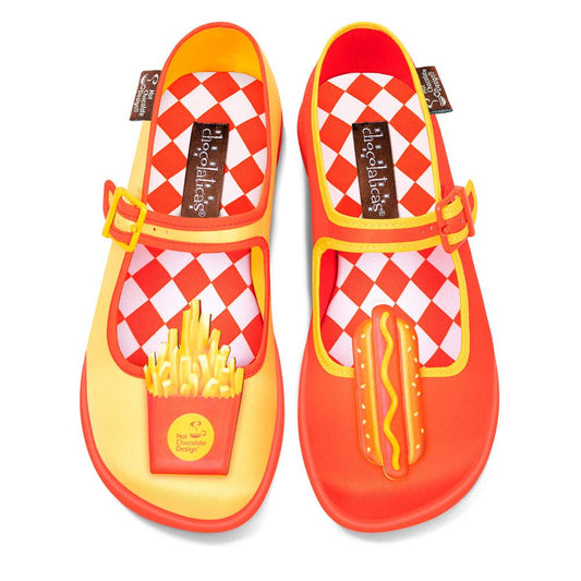 Women's Shoe - Chocolaticas® Hot Dog Mary Jane Flat