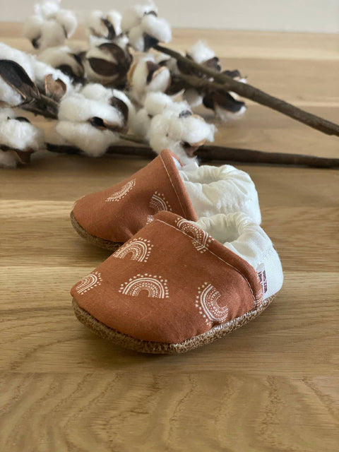 Baby Shoes - Rust Rainbow