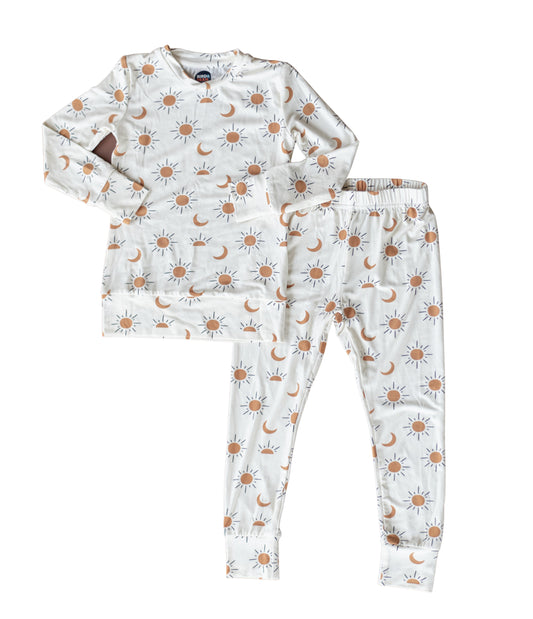 Kids Pajama Set - Boho Sun and Moon