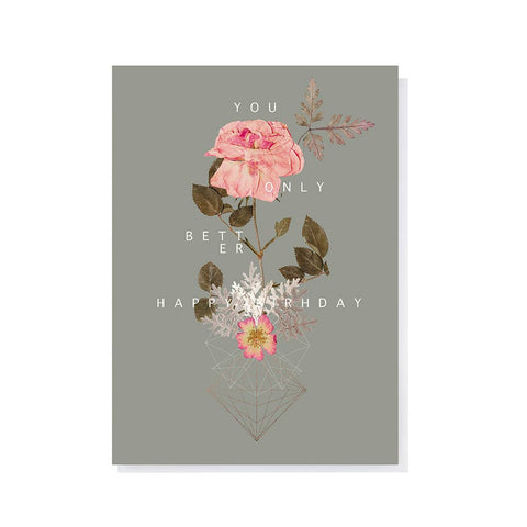 Greeting Card - "Cosmic Rose"