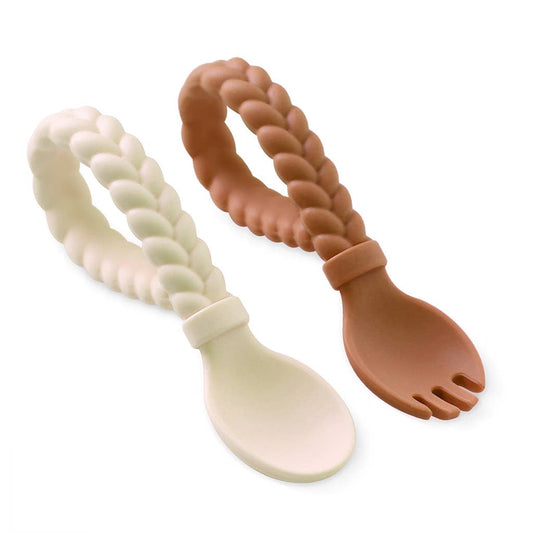 Spoon + Fork Set - Buttercream & Toffee