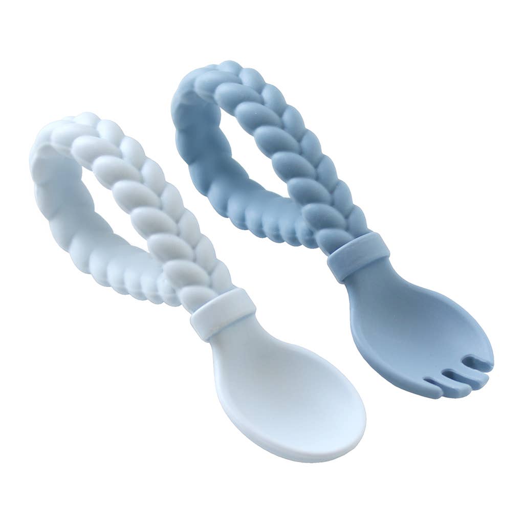 Spoon + Fork Set - Blue