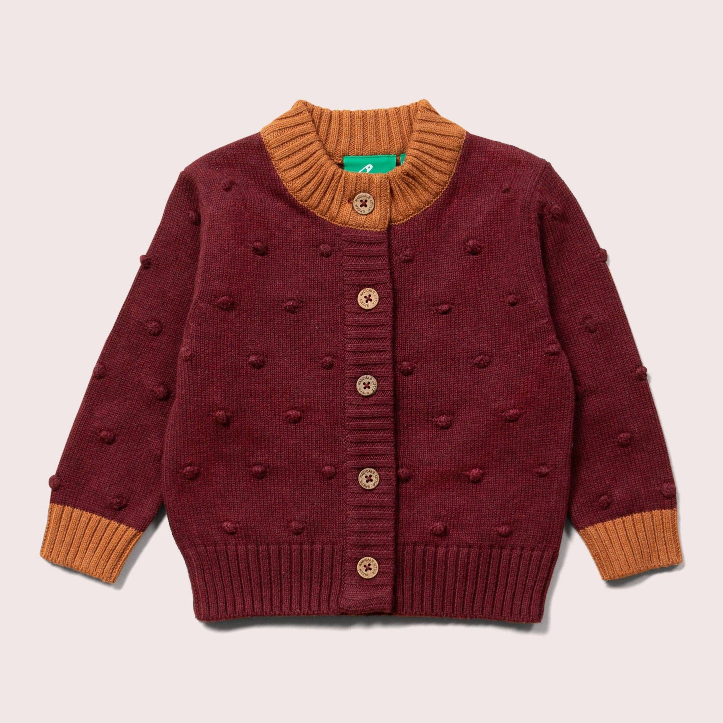 Knitted Cardigan - Berry Popcorn