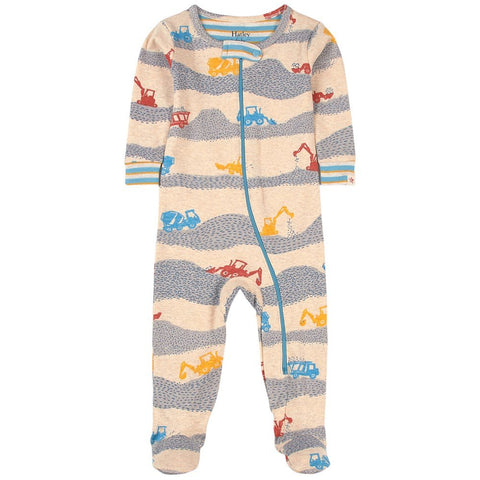 Footie (Zipper) - Construction Site