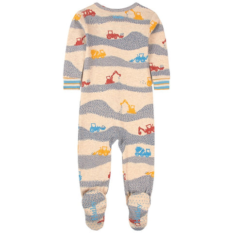 Footie (Zipper) - Construction Site