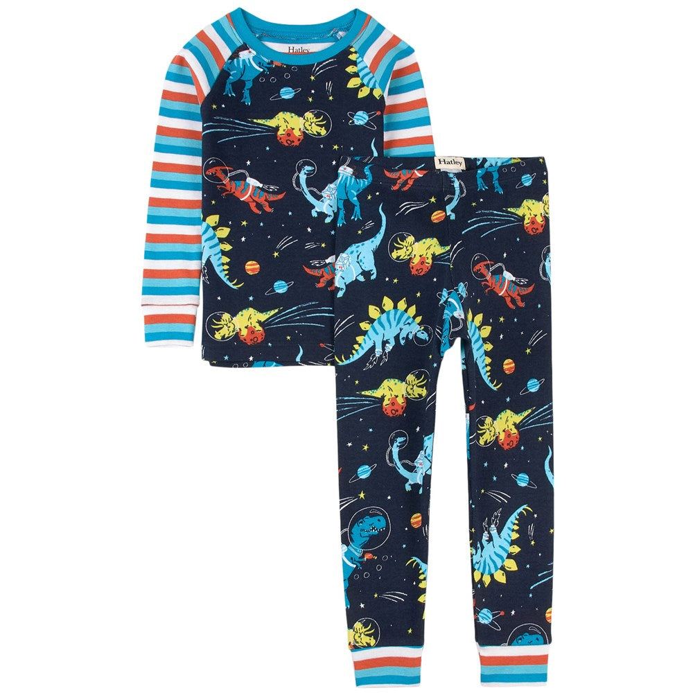 2 Piece Pajama - Raglan Space Dinos