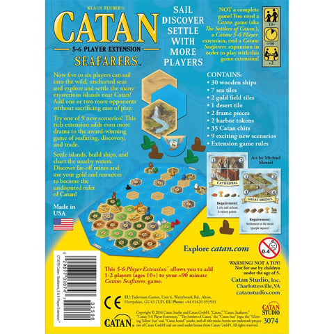 Game - Catan: Seafarers Expansion 5-6 Players