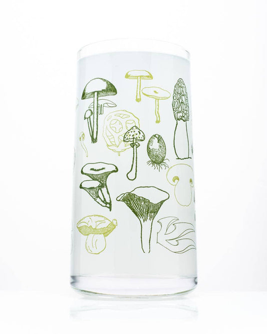 Drinking Glass - Mushrooms