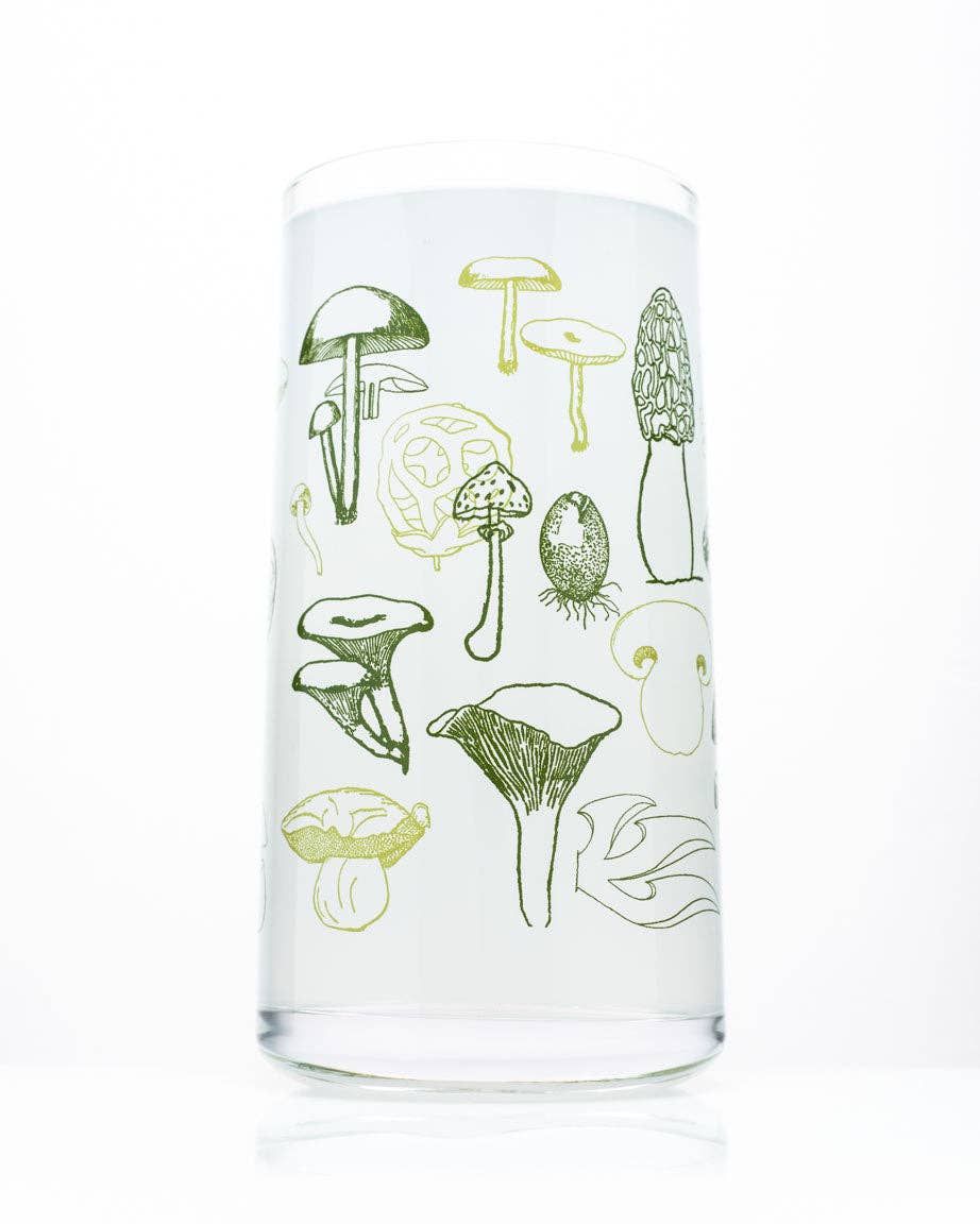 Drinking Glass - Mushrooms