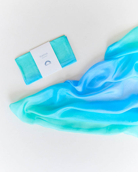 Enchanted Playsilks - Sea (100% Silk Natural)