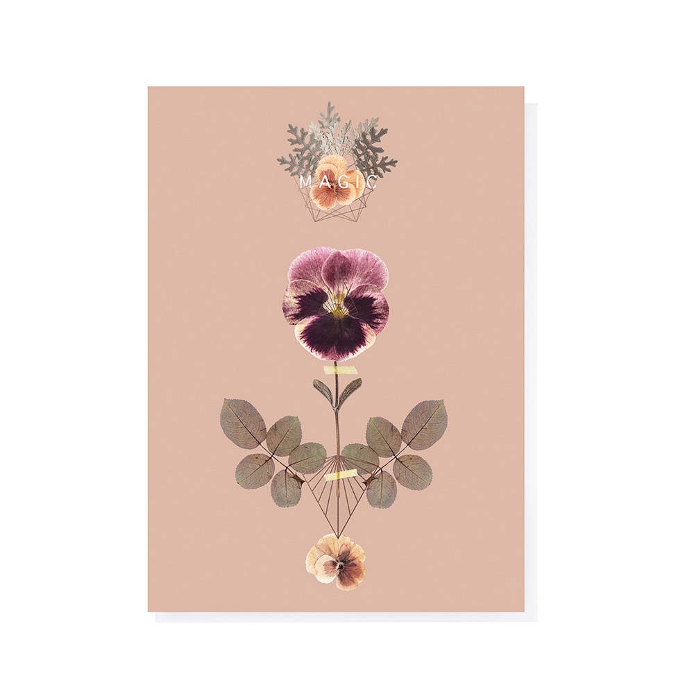 Greeting Card "Magic Pansy"