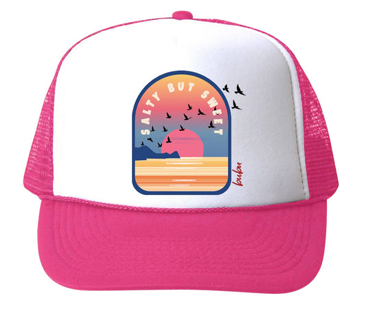 Bubu - Salty but Sweet White/Pink Trucker Hat