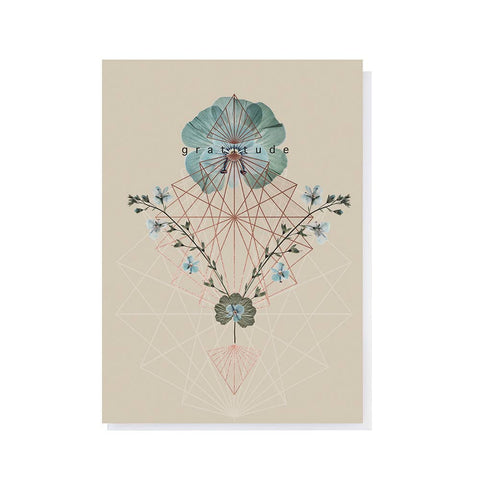 Greeting Card "Gratitude Geo"
