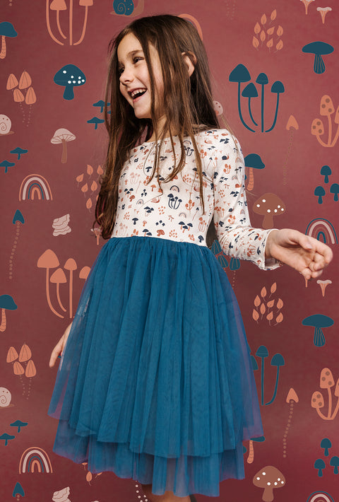 Tulle Tutu Dress (Long Sleeve) - Field of Dreams