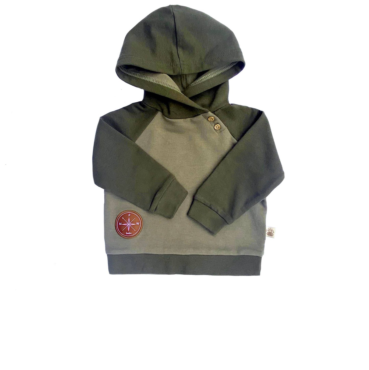Hooded Pullover - Olive