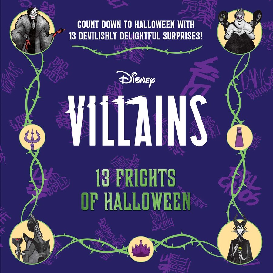 Book (Hardcover) - Disney Villains Countdown To Halloween With 13 Surprises