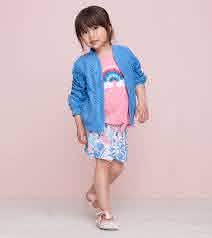 Last One: 4T - Gathered Shorts - Spring Wild Flowers