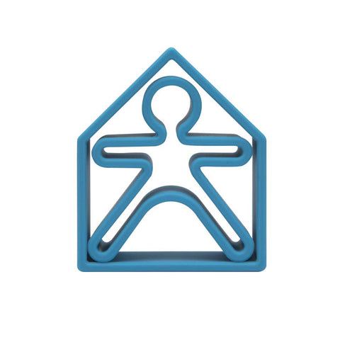 Teether - Kid + House Blue Neon