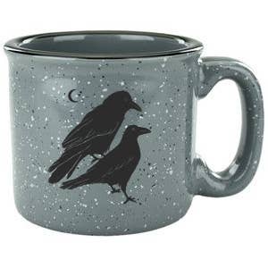 Mug (Ceramic) - Grey Celestial Ravens