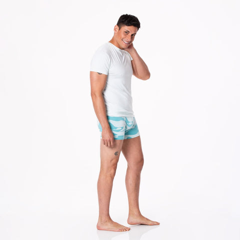 Men's Boxer Briefs - Glacier Cloud Whales