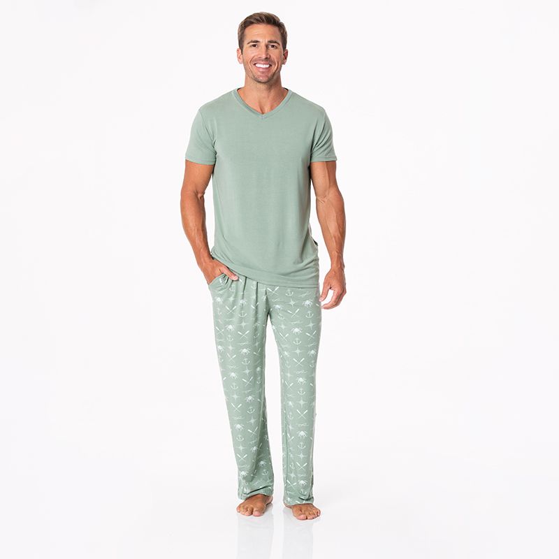 Last One: 2XL - Men's Pajama Pants - Lily Pad Captain and Crew