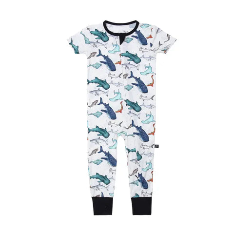 Romper (Convertible) - Tiburones de acuarela