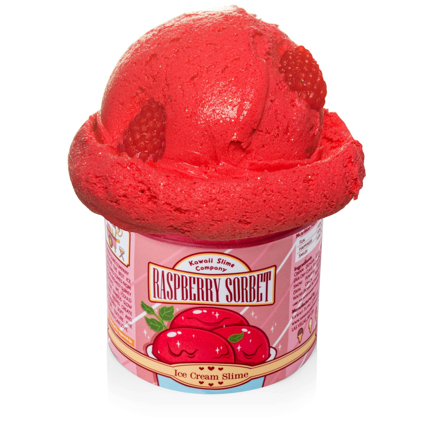 Slime - Raspberry Sorbet Scented Ice Cream Pint