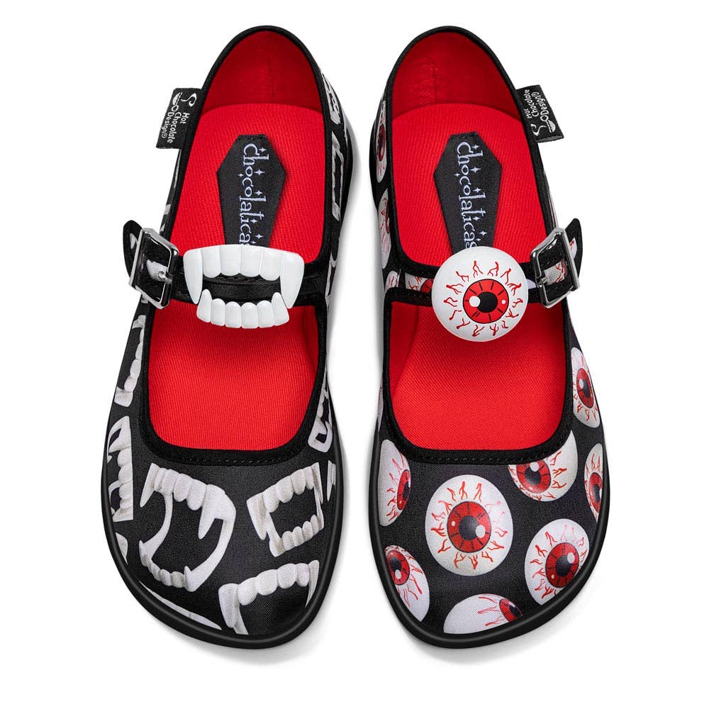 Women's Shoe - Chocolaticas® Spooky Toys Mary Jane Flat