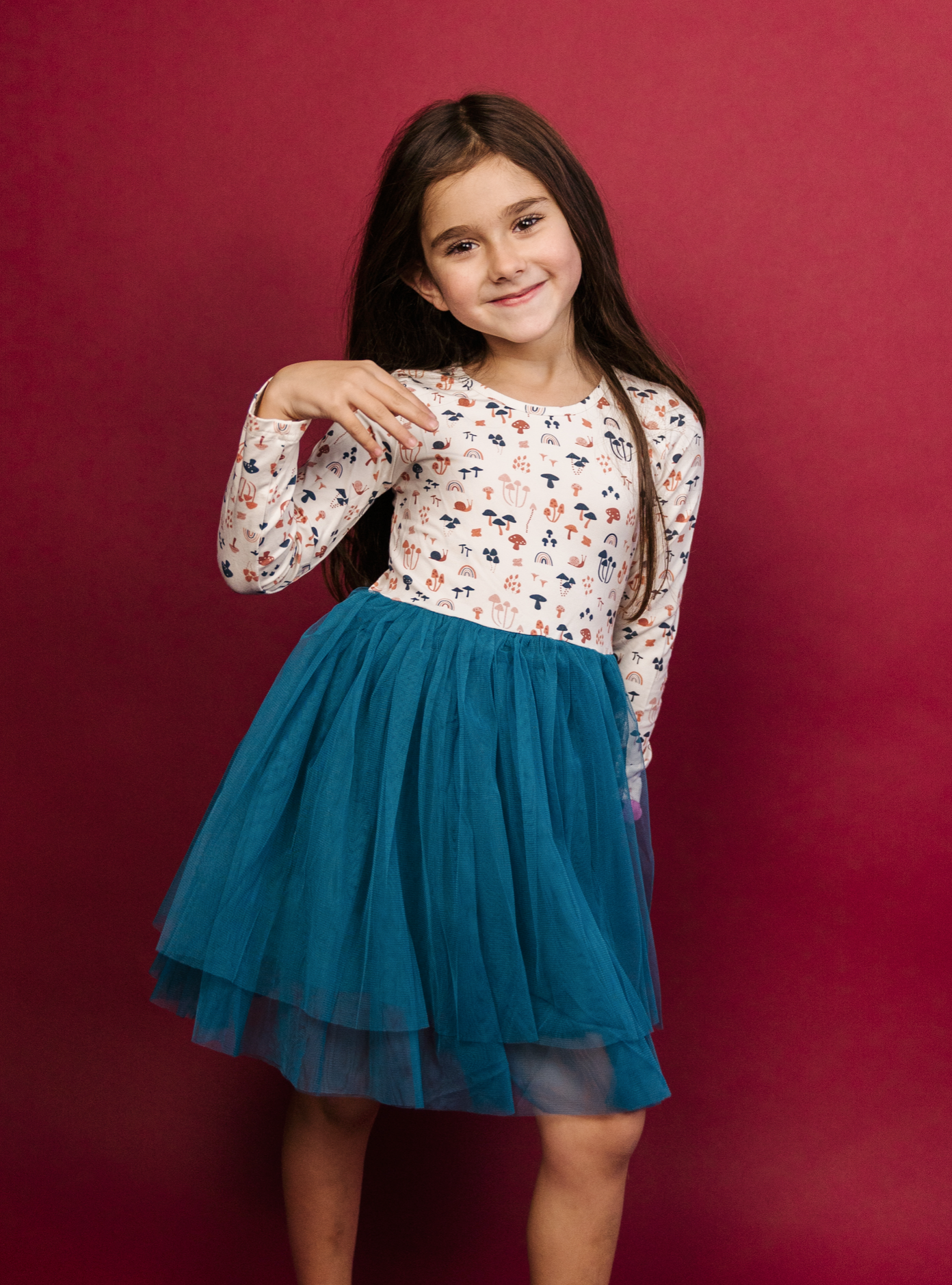 Tulle Tutu Dress (Long Sleeve) - Field of Dreams