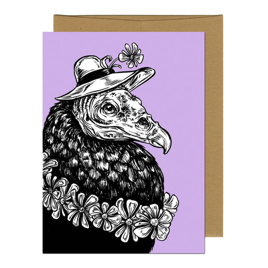 Greeting Card - Vulture In A Hat