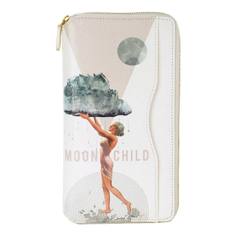 Travel Clutch Wallet - Moon Child